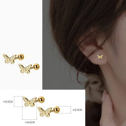 925 Sterling Silver Butterfly Earrings for Women Stud 925 Small Silver Earrings Jewelry Woman Earring Stud Silver 925