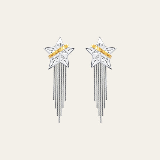 Silver Tassel Earrings