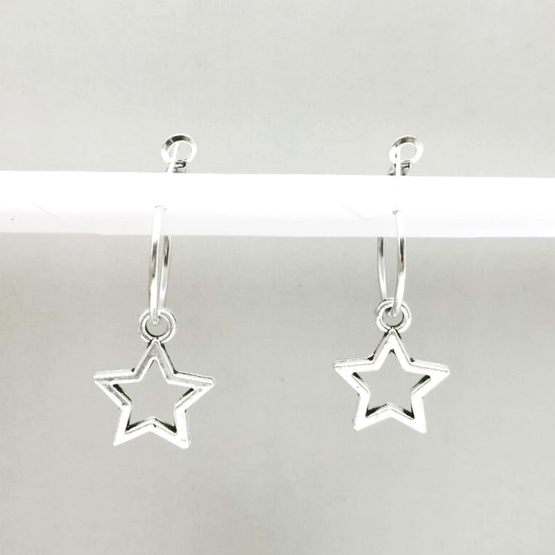 2020 New Creative Star Earrings Fashion Tremella Earrings Gifts for Women Gift Holiday Jewelry Cute Charm Little Hoop Earrings