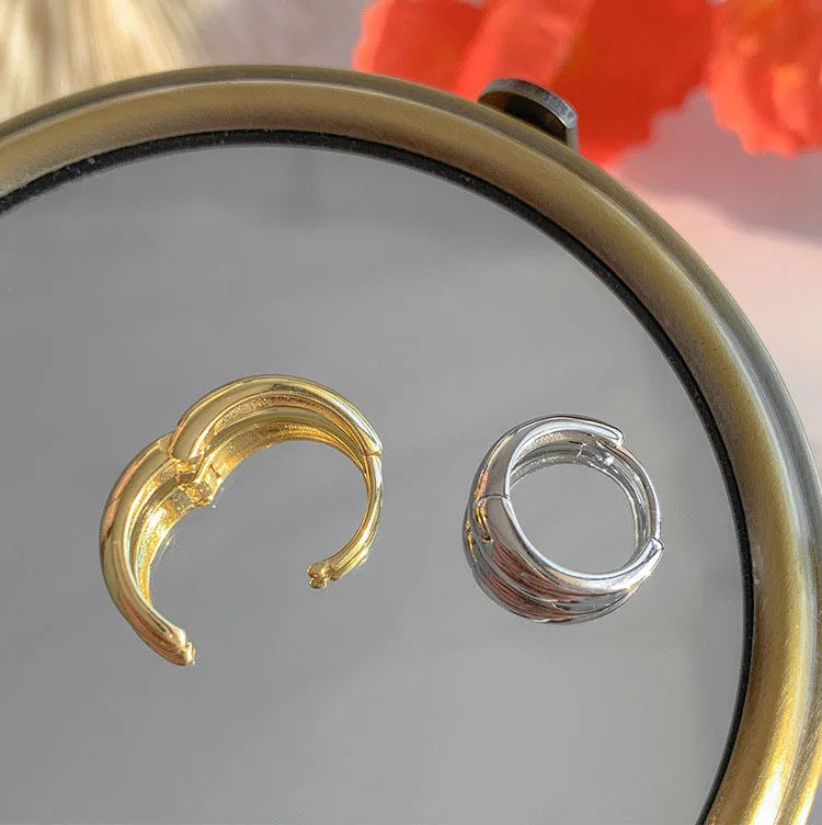 Silver hoops