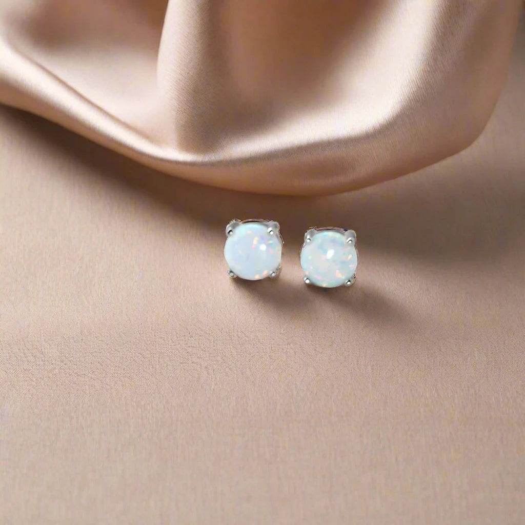 Luxury Opal Gemstone Studs