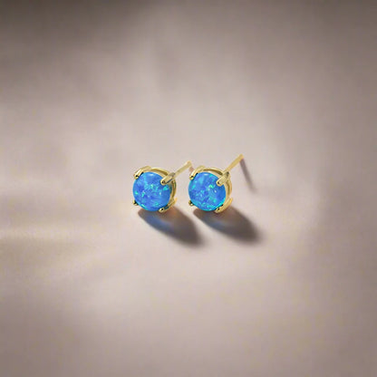 Luxury Opal Gemstone Studs