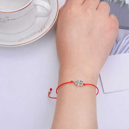 Charms Hamsa Hand Bracelet Men Women'S Best Friend Wish Jewelry Gift Red String Bracelets Adjustable Friendship Pulsera