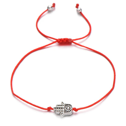 Charms Hamsa Hand Bracelet Men Women'S Best Friend Wish Jewelry Gift Red String Bracelets Adjustable Friendship Pulsera